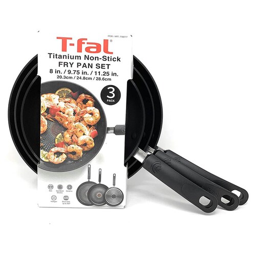 TFAL JUEGO DE 3 SARTENES TITANIUM NON STICK