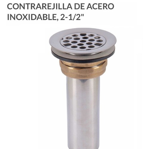 Tarja De Cocina 38 X 38 cm + Mezcladora + Contra Con Rejilla Kit Foset
