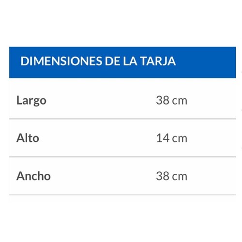 Tarja De Cocina 38 X 38 cm + Mezcladora + Contra Con Rejilla Kit Foset