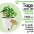 Smart Garden - Tags de bambú - Identificador Marcador para Plantas - Ideal para macetas, Jardines, huertos urbanos - 6x10 cm - Incluye 10 Piezas