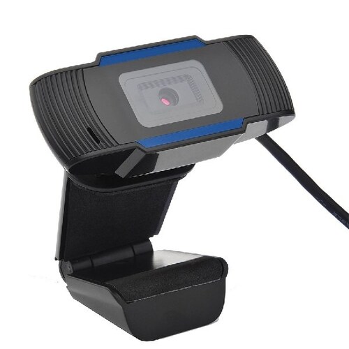 CAMARA WEB RESOLUCION 720P CABLE USB 3.5MM AUDIO WIDNOWS IOS LINUX CONFERENCIA CLASES PC LAP 2MP QWC-01