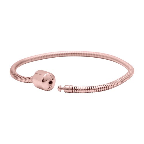 LuckyLy Pulsera para Charms Nuria - Plata, Oro Rosa