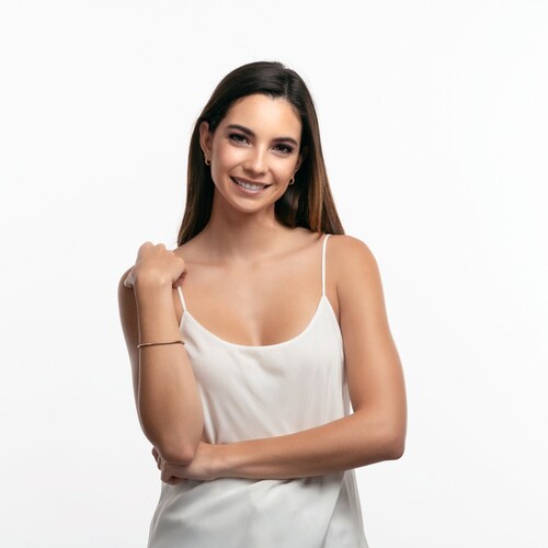 LuckyLy Pulsera para Charms Nuria - Plata, Oro Rosa