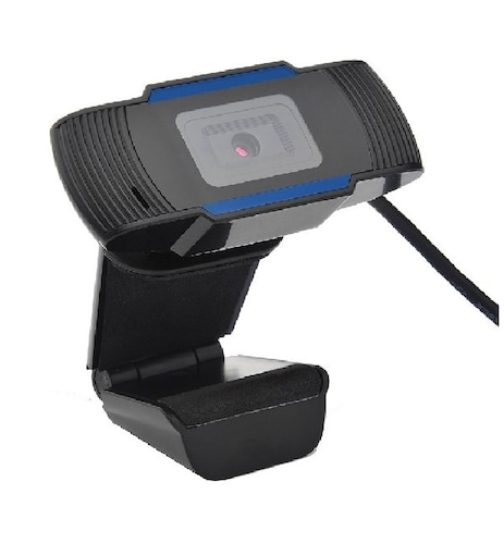 CAMARA WEB QUARONI RESOLUCION 720P CABLE USB 3.5MM PARA AUDIO VIDEO LLAMADA PC QWC-01 NEGRO VIDEO