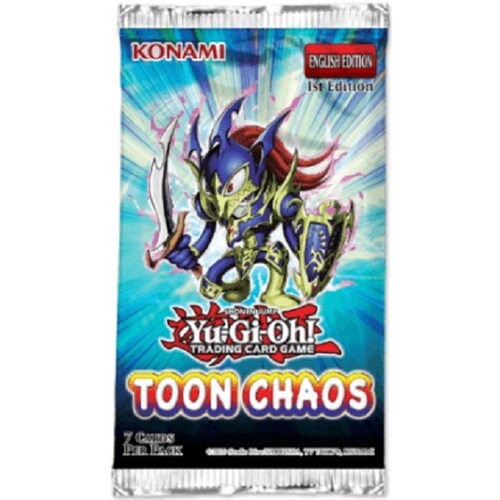 YUGIOH SOBRE CON 7 TARJETAS DE TOON CHAOS - KONAMI
