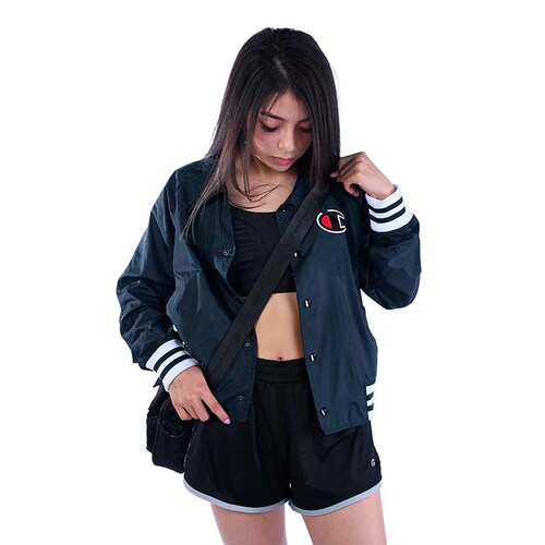 Chamarra Champion Mujer Casual Jacket Negro 25190109041BLK