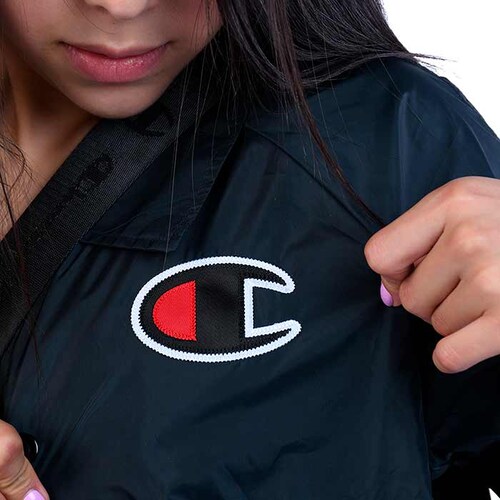 Chamarra Champion Mujer Casual Jacket Negro 25190109041BLK