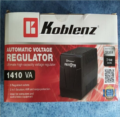 Regulador SUPRESOR DESCARGAS ELECTRICAS KOBLENZ 00-1599-00-0 Negro 1410VA 700W PC MAC TV PANTALLA