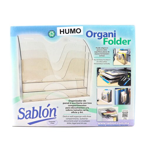 Organizador Escritorio Para Folder Sablon Acrilico Resistent