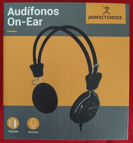AUDIFONO DIADEMA CON MICROFONO 3.5 MM SIN ADAPTADOR PERFECT CHOICE NEGRO PC-113171 PC LAP NEGRO