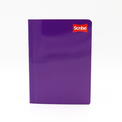 Libreta Scribe Cosido Frances 100h Cuadro Chico Pasta Color