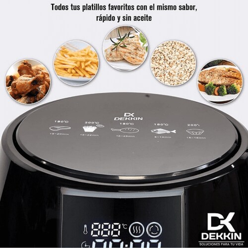 Freidora De Aire Caliente Airfit F10 Digital Sin Aceite Air Fryer 4 Litros