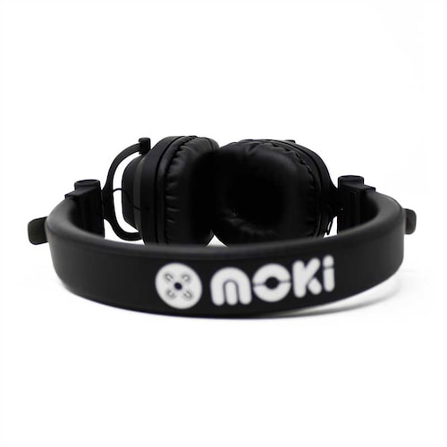 Audifonos Diadema Bluetooth con Cable Extraíble para Niño Y Niña Exo Negro Moki