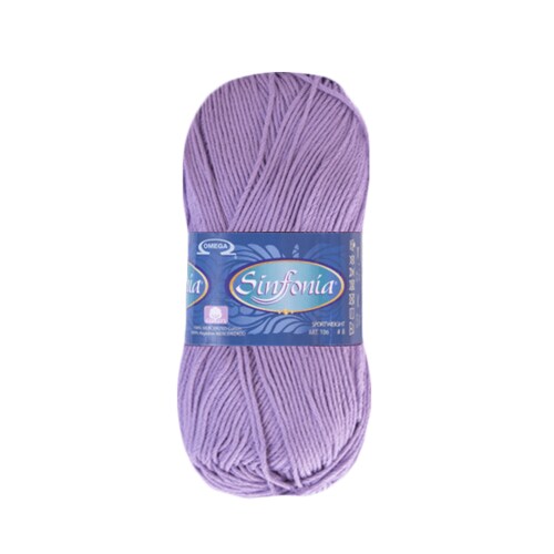HILAZA SINFONIA 100% ALGODON MADEJA DE 100 GRAMOS LILA