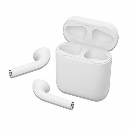 Inpods 12 Audífonos inalámbricos bluetooth 5.0 Wireless Con Carga Usb Estuche color Blanco EL MUSHASHO