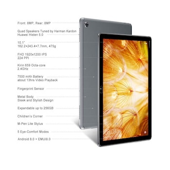 Tablet Huawei Mediapad T3 10 Wifi, 9.6 Ips, 3+32gb, Gris Color Gris espacial