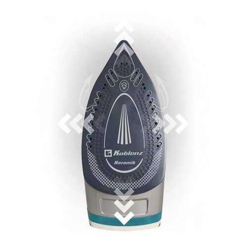 Plancha Koblenz PKK-750 cerámic Keramik Vapor Vertical 1600W.