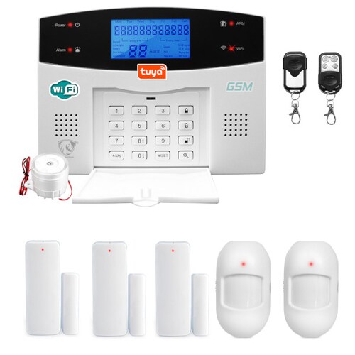  Alarma WIFI GSM Kit 7 Inalambrica Sistema Seguridad vecinal Cel app casa