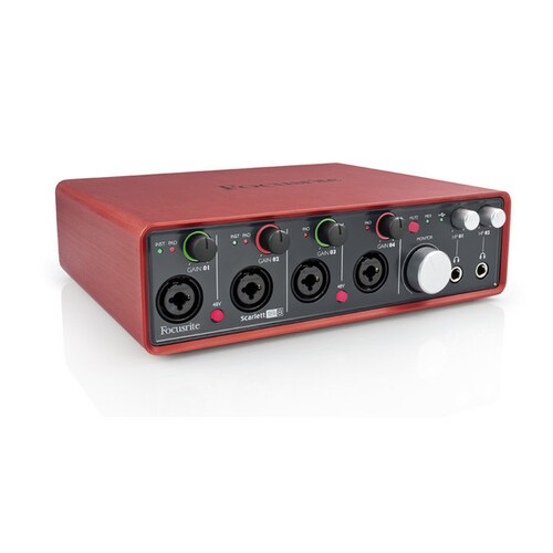 Interfaz de Audio 18 x 8 USB Scarlett !8i8 a Generación-Rojo