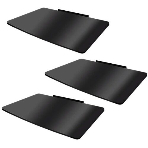 3 Repisa De Cristal Templado Flotante De Pared mitzu .