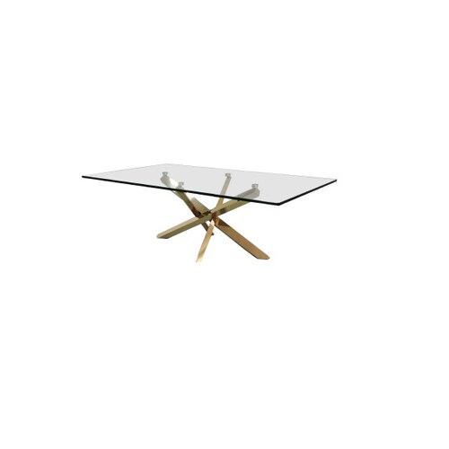 Mesa de Centro Fedora Dorado - Kessa.
