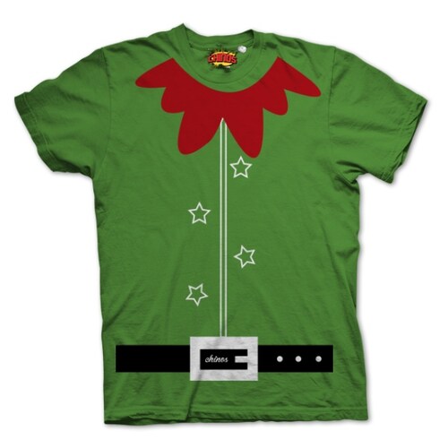 PLAYERA DUENDE, NAVIDAD, ELFO, REGALO, GRACIOSA, DIVERTIDA, CABALLERO, PLAYERAS CHINOS.