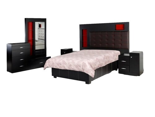 Recamara King Size Napoles Chocolate - Kessa.