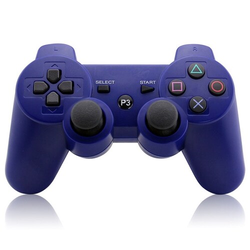 Control Genérico Compatible Con Ps3 Color Azul Inalámbrico.