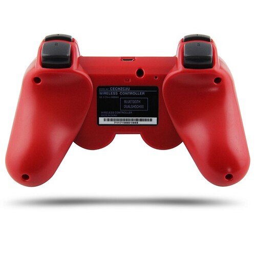 Control Genérico Compatible Con Ps3 Color Rojo Inalámbrico