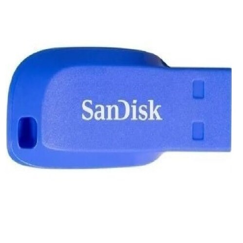 10 MEMORIA SANDISK 16GB USB 2.0 CRUZER BLADE Z50 ELECTRIC BLUE SDCZ50C-016G-B35BE DATOS PC MAC AZUL