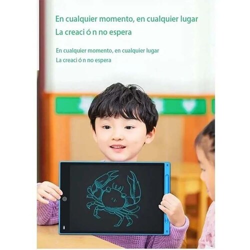 Pizarrón Mágico Gigante Lcd 12 Pulgadas Tipo Tablet Dibujar, Escribir, Pluma ROSA