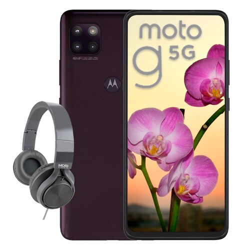 Motorola Moto G 5G 128GB/6GB Dual SIM- Gris + Diadema