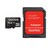 MEMORIA SANDISK 16GB MICRO SD CLASE 4 C/ADAPTADOR SDSDQM-016G-B35A CEL TABLETA CAMARA PC LAP MAC