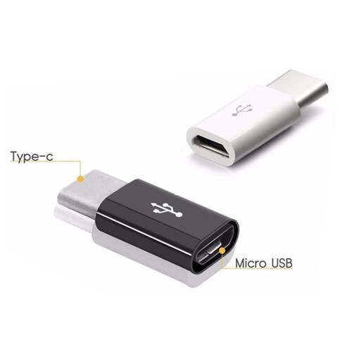 Paquete 10 Adaptadores micro USB V8 hembra - Tipo C macho