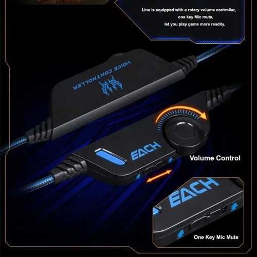 Audífonos Gamer G4000 Para Laptop LED