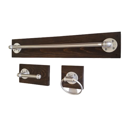 Juego De Accesorio Para Baño Vintage Industrial. 3 Pzas