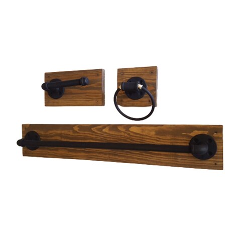 Juego De Accesorio Para Baño Vintage Industrial. 3 Pzas