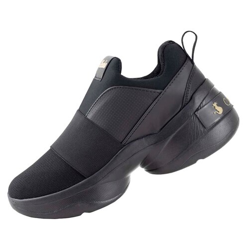 TENIS URBANOS CON PLATAFORMA DE DAMA SHADOW 1096 NEGRO NEGRO LIGEROS