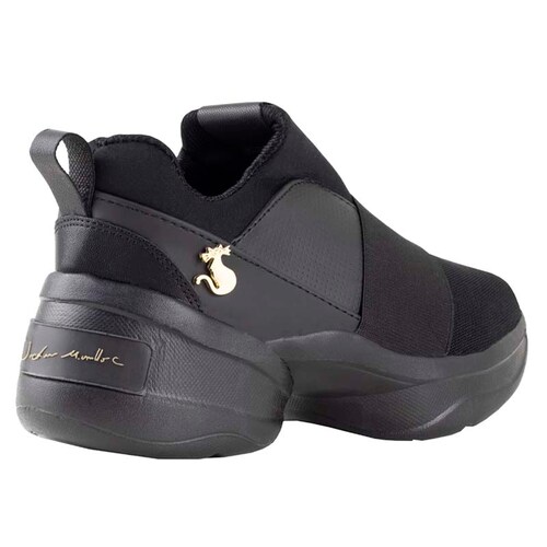 TENIS URBANOS CON PLATAFORMA DE DAMA SHADOW 1096 NEGRO NEGRO LIGEROS