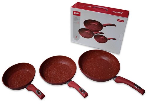 Jgo de 3 Sartenes 20, 24 y 28 cm ALBA - Kuche