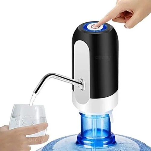 Dispensador De Agua Automatico Bomba Recargable Usb Con Luz