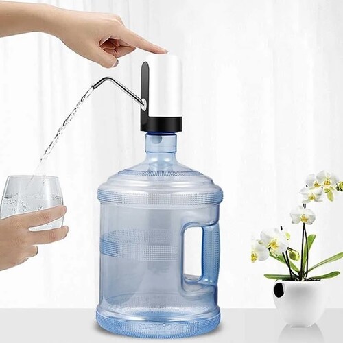 Dispensador De Agua Automatico Bomba Recargable Usb Con Luz