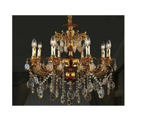 Candil Dorado 8 Luces La Luz de Victoria
