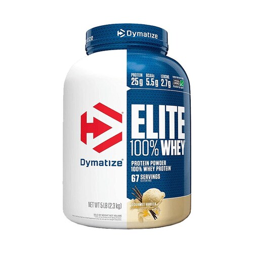 Proteina Elite Dymatize 100% Whey 5 Lbs Gourmet Vanilla