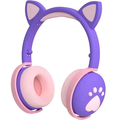 Audifonos Bluetooth Inalambricos Kawaii Diadema Manos Libres Led