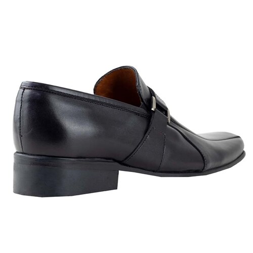 MOCASINES JUVENILES CON SUELA DE CUERO 375 NEGRO KARSSON