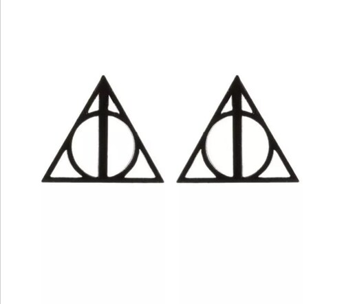 Aretes Harry Potter RELIQUIAS DE LA MUERTE