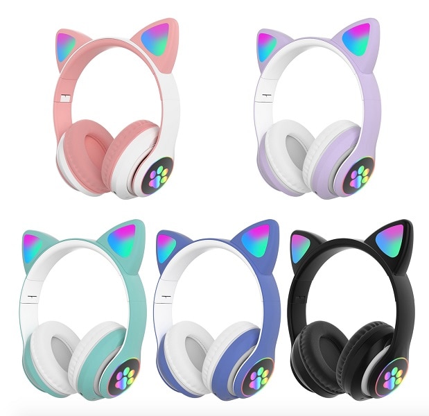 Auriculares en forma de gatito new arrivals