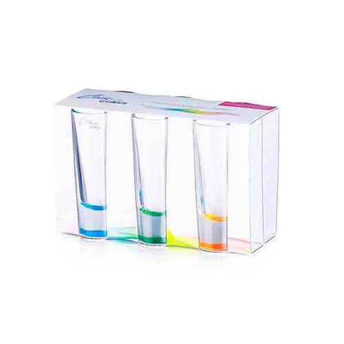 Vasos Tequileros Caballito Shot Tequila 18 Pzas Colores Crisa