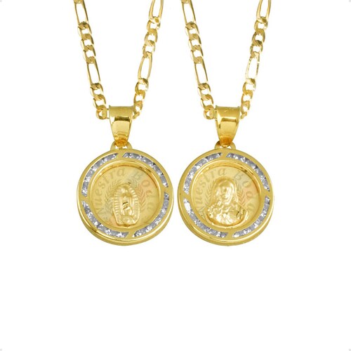 Medallas Nuestra Boda  VAROURO  Oro 10k + Cadena De Regalo